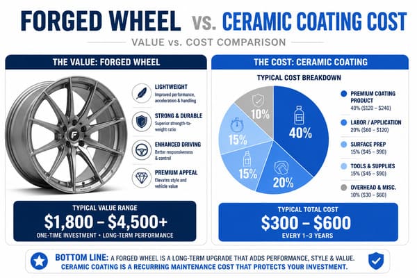 Is Ceramic Coating Worth It for Wheels Forged wheel value vs ceramic coating cost comparison
