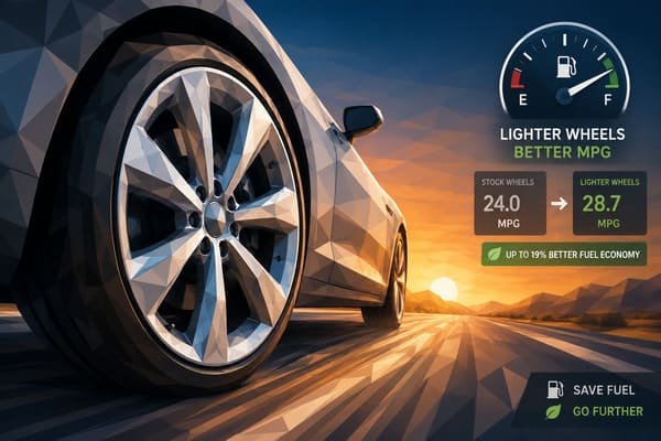 Do Lighter Wheels Increase MPG lighter wheels mpg fuel savings comparison