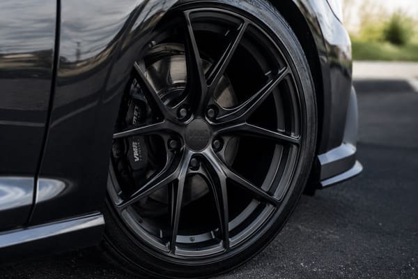 What anodized wheels look like in person Anodized black forged wheel with matte finish and no visible coating layer
