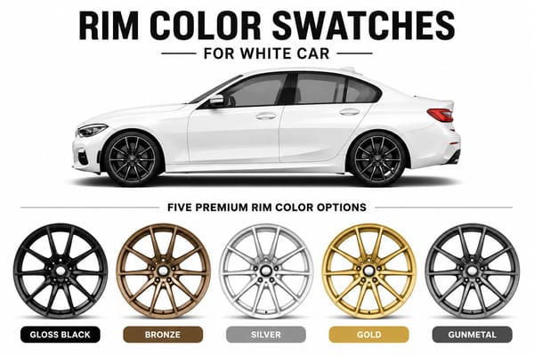 Best Rim Colors for White Cars Rim color options for white cars