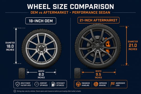 Cadillac CT5-V Wheel Size Guide Cadillac CT5-V wheel size comparison OEM vs aftermarket