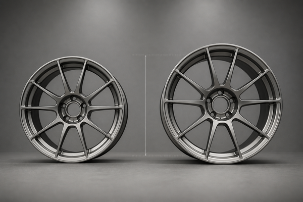Forged wheel size comparison 17 vs 18 inch on BRZ
