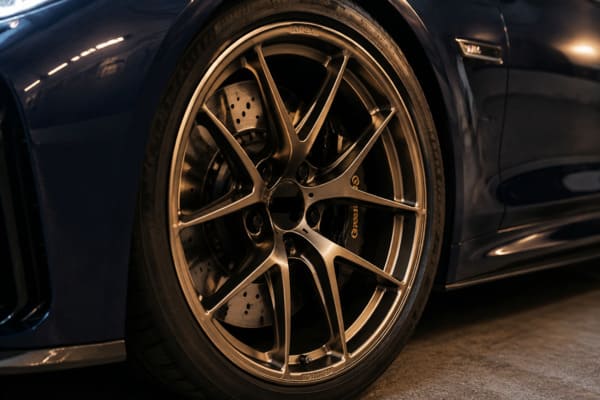 Do bronze wheels look good on blue cars Bronze forged wheels on blue car