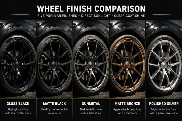 Chrome vs black rims for black car