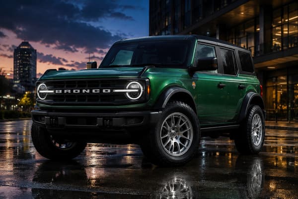 Can Silver or Chrome Wheels Work on a Green Ford Bronco Silver and chrome wheels on green Ford Bronco
