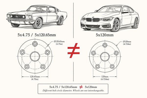 5x120 vs 5x4.75 bolt pattern comparison forged wheel fitment