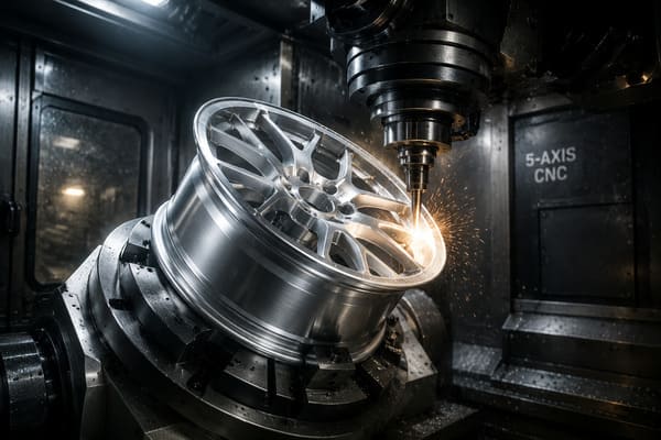 Forged Wheel CNC Milling Process forged wheel CNC milling process