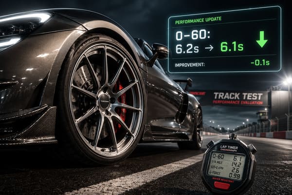 lighter wheels 0-60 improvement test data