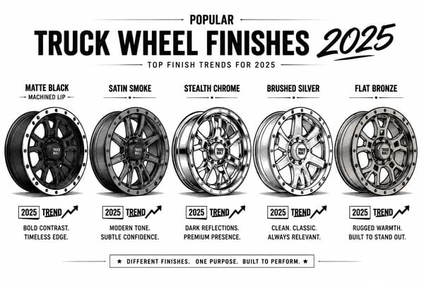 Most Popular Truck Wheel Finishes in 2025 Popular truck wheel finishes 2025