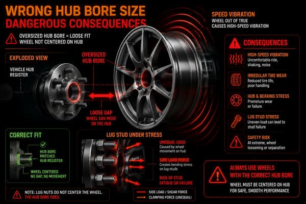 What Happens When Hub Bore Is Wrong on Classic Muscle Car wrong hub bore size effects on wheel fitment