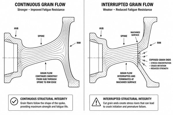 continuous grain flow vs interrupted grain flow