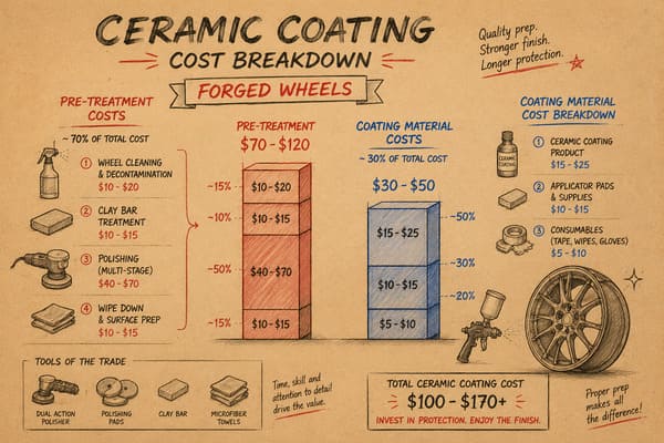How Much Does Ceramic Wheel Coating Cost Ceramic coating cost breakdown for forged wheels