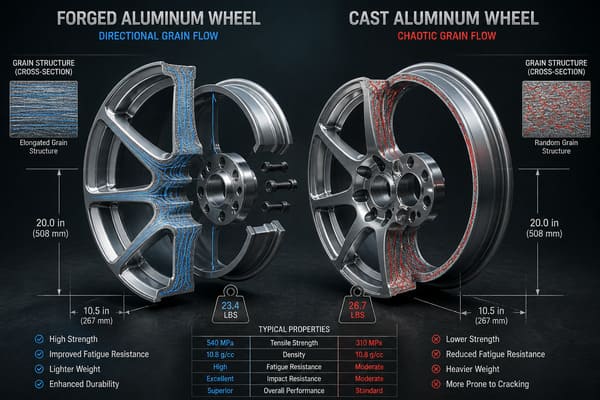 Forged vs cast wheels performance difference