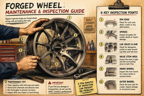 How to Protect Forged Wheels Forged wheel inspection and cleaning maintenance guide