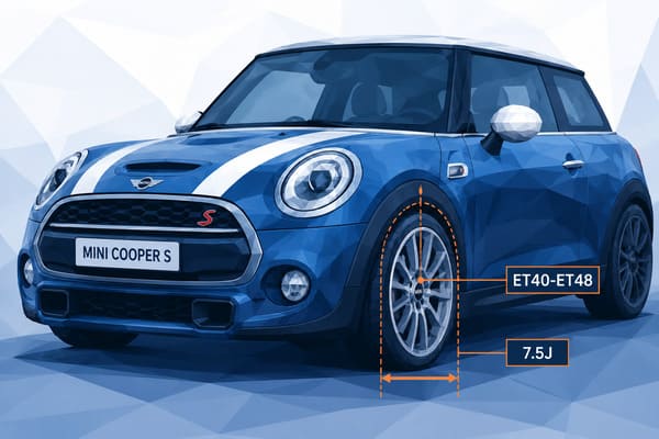 What wheel size fits a Blue MINI Cooper S without rubbing MINI Cooper S wheel fitment guide