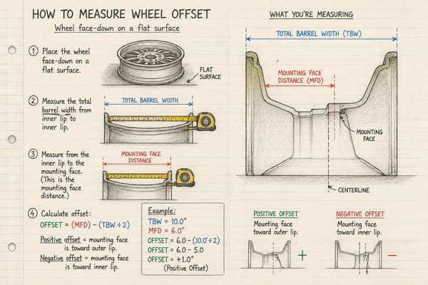 How to Measure Wheel Offset Step by Step How to Measure Wheel Offset Ford Falcon XY GT