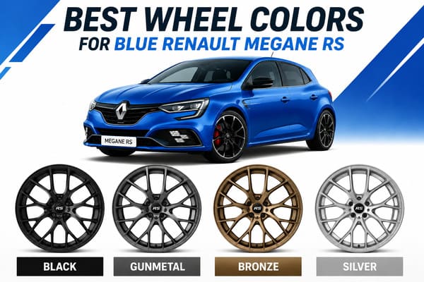 Which Wheel Colors Work Best with a Blue Renault Megane RS Best wheel colors for blue Renault Megane RS