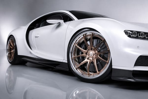 Best wheel options for a white Bugatti Chiron White Bugatti Chiron custom forged wheels