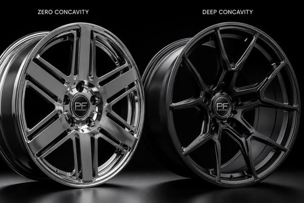 What Is Wheel Concavity Wheel concavity depth comparison on forged wheels