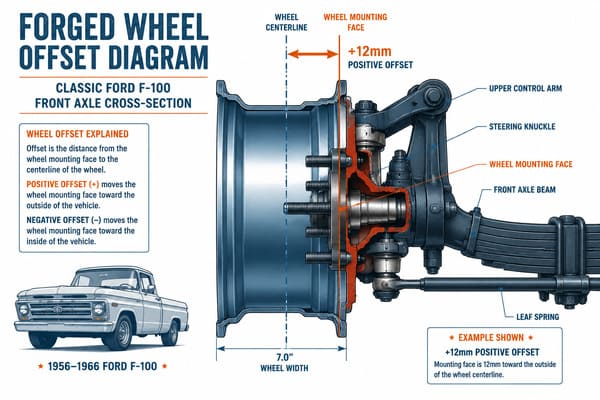 Is +12mm Offset Right for a Classic Ford F-100 Classic Ford F-100 forged wheels offset guide