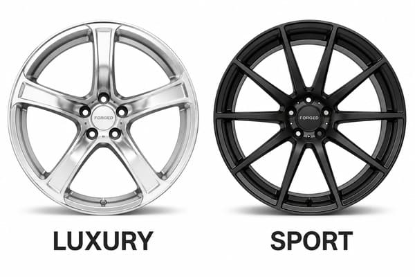 Luxury vs Sport Wheel Aesthetics\\\ Luxury vs Sport Forged Wheel Design Comparison