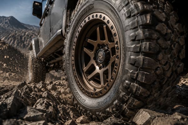 Off-Road Forged Wheel Requirements Off-road forged wheels on rocky terrain