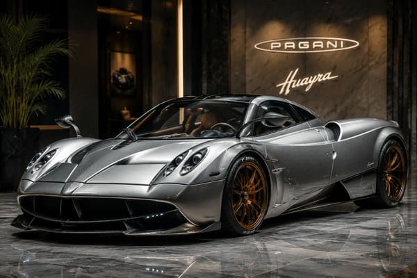 Silver Pagani Huayra Wheel Color Guide\ Silver Pagani Huayra with custom forged wheels