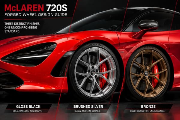 Which Wheel Designs Complement a Red McLaren 720S Red McLaren 720S forged wheel design guide