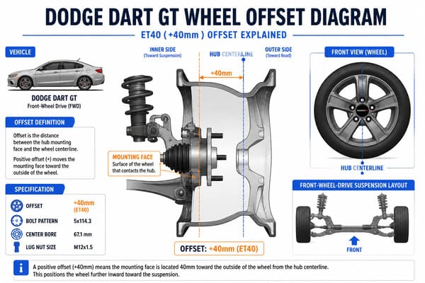 Dodge Dart GT Correct Wheel Offset Dodge Dart GT correct wheel offset diagram