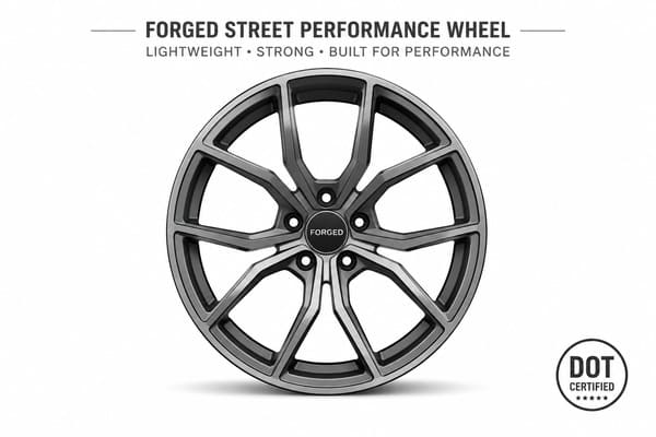 Forged Street Performance Wheel DOT Certified Forged street performance wheel with DOT certification
