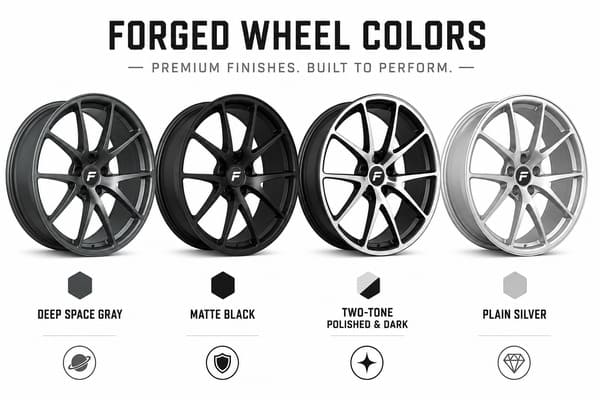 Forged wheel colors for silver Peugeot 308 GTi Forged wheel color options for silver Peugeot 308 GTi