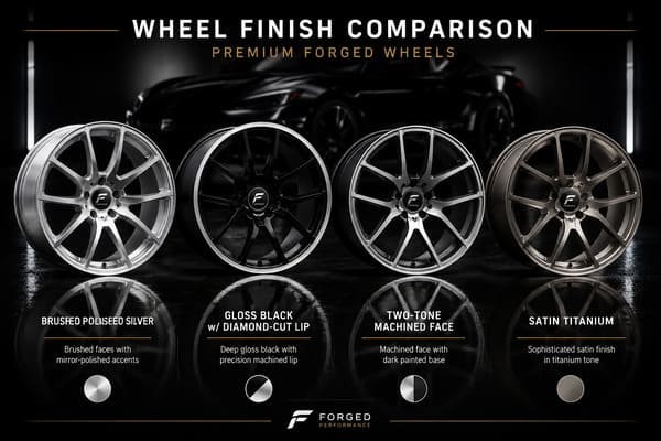 Best wheel finishes for black Koenigsegg Jesko Wheel finish options for black exterior cars