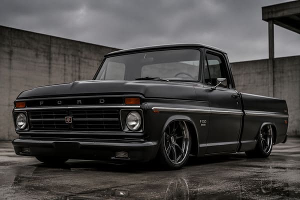 How +12mm Offset Affects F-100 Stance and Handling Classic F-100 restomod stance forged wheel fitment
