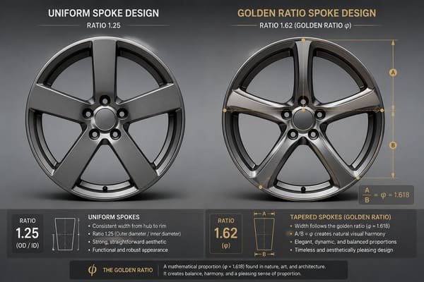 Spoke Taper Ratio Golden Ratio Wheel Design\ Spoke taper golden ratio wheel design application