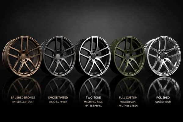 How Finish and Color Affect Forged Wheel Appearance Forged wheel finish and color options