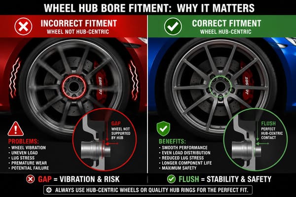 wrong hub bore vibration risk RX-7 FC wheel fitment