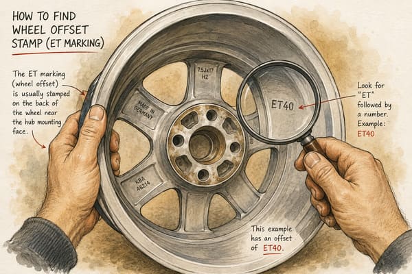 How to Find Wheel Offset Stamp on OEM Wheel how to find wheel offset stamp on OEM wheel