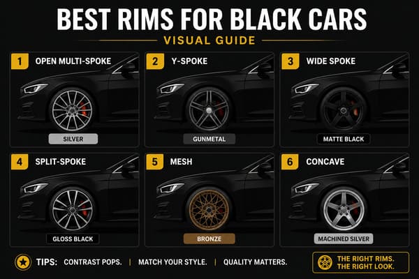 What rims look best on a black car Best rims for black cars guide