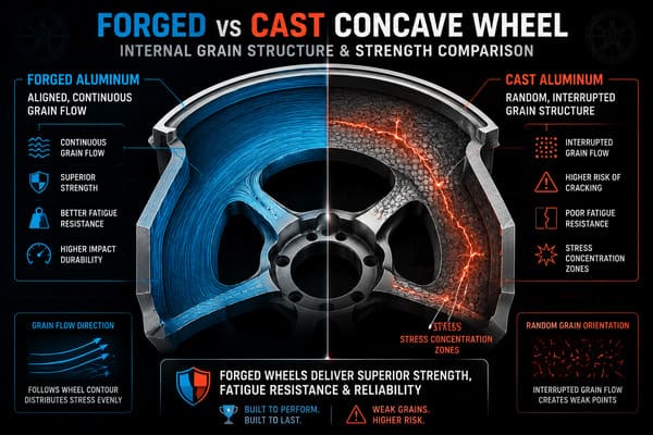 Are Concave Wheels Good Forged vs Cast Structural Comparison\ Forged vs cast concave wheel stress comparison