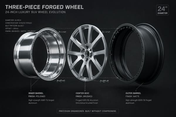 What Is the Evolution of the Wheel Three-piece forged wheel evolution and customization