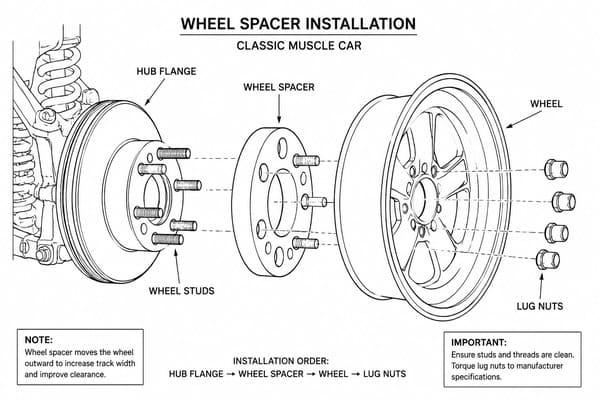 Do You Need Spacers for 17x8 Wheels on Plymouth Road Runner wheel offset diagram for Plymouth Road Runner 17x8 fitment