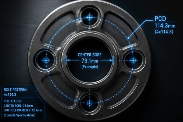 RX-7 FC bolt pattern 4x114.3 forged wheel specification