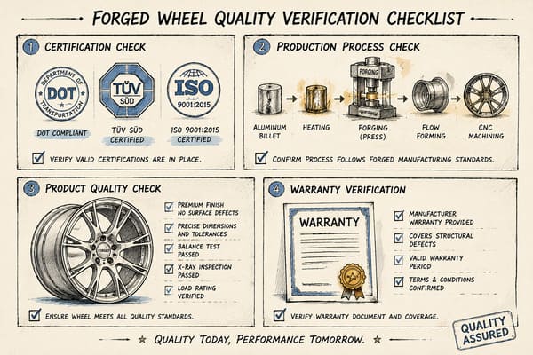 Forged wheel quality verification process