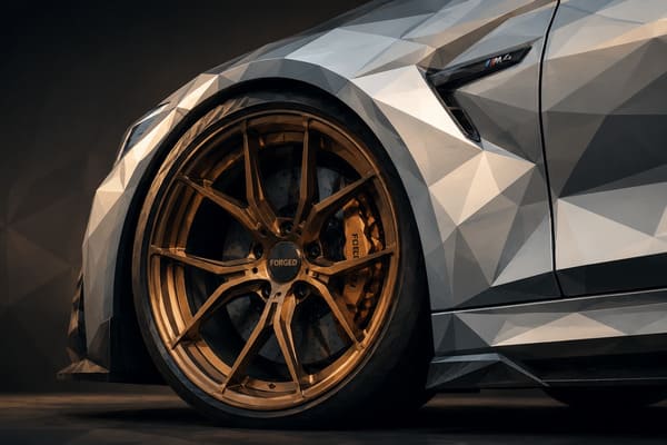 Bronze wheel finish on silver Peugeot 308 GTi Bronze forged wheels on silver car