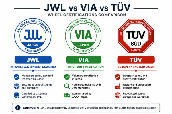JWL VIA TÜV wheel certifications explained