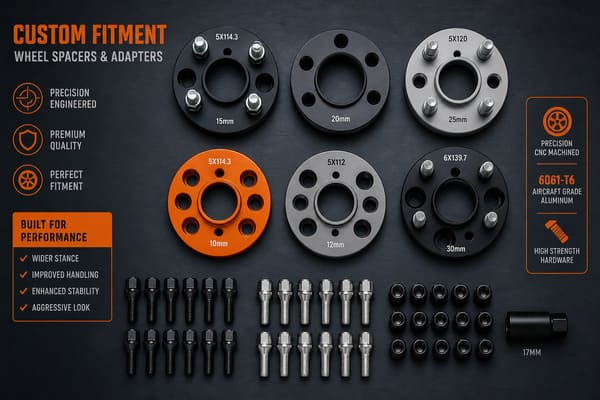 Wheel Spacer and Adapter Options for Custom Wheel Fitment Wheel spacer and adapter options for custom fitment