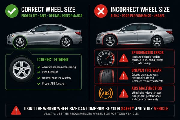 Wrong Wheel Size Problems Wrong wheel size consequences on vehicle