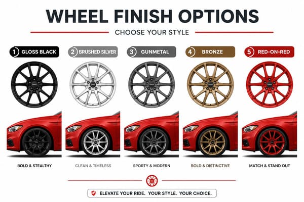 Color rim options for red Tesla Model S Plaid