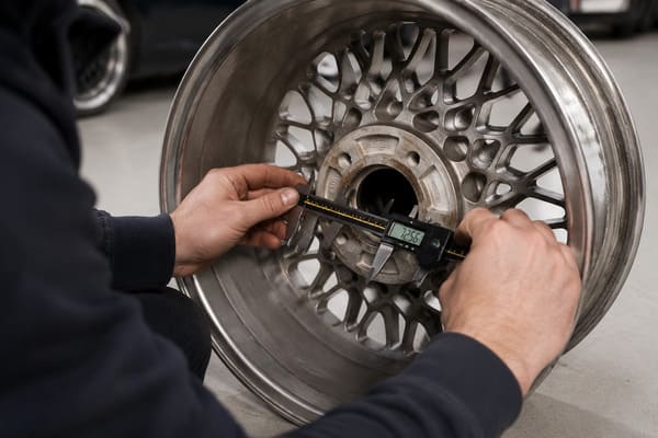 How Do You Measure the Hub Bore on a BMW E30? How to measure BMW E30 hub bore with digital caliper