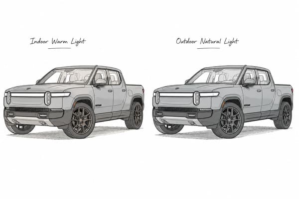 Gunmetal grey forged wheels on grey Rivian R1T